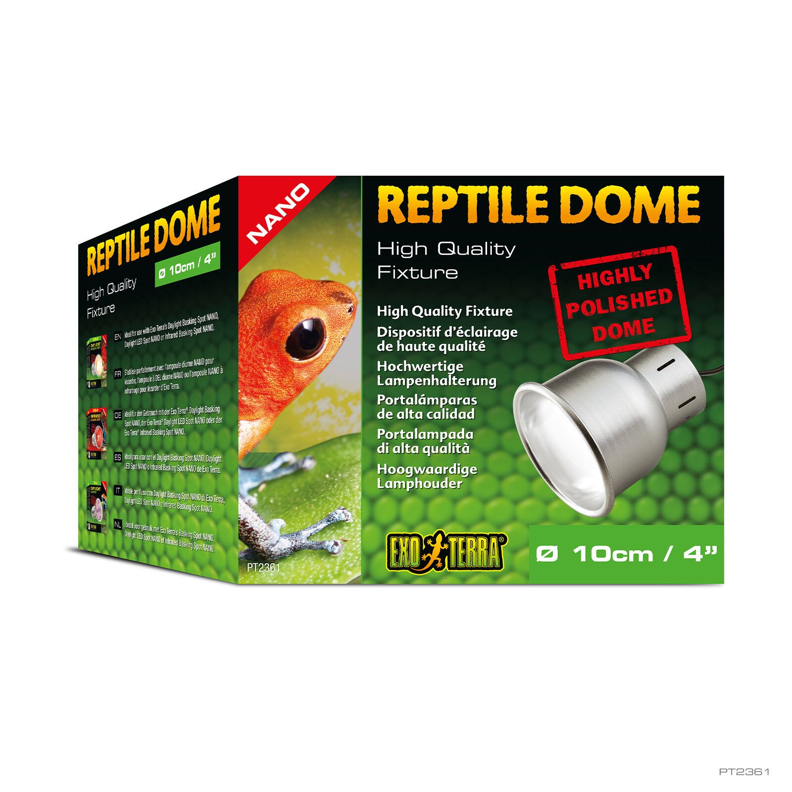 Светильник для террариума Exo Terra Reptile Nano Dome, 10 см, 40 Вт