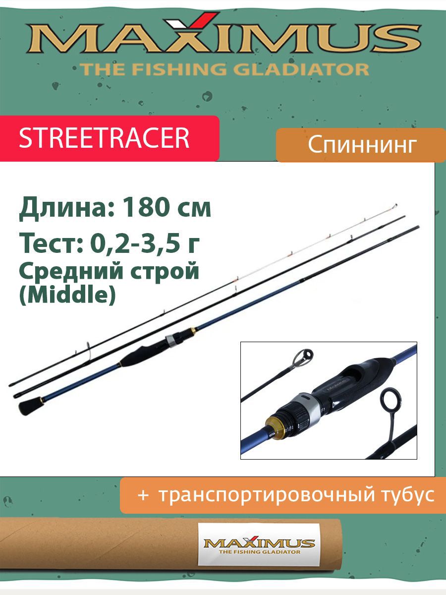 Спиннинг Maximus STREETRACER Nano Jig 18XUL 1,8m 0,2-3,5g (MNJSSR18XUL)