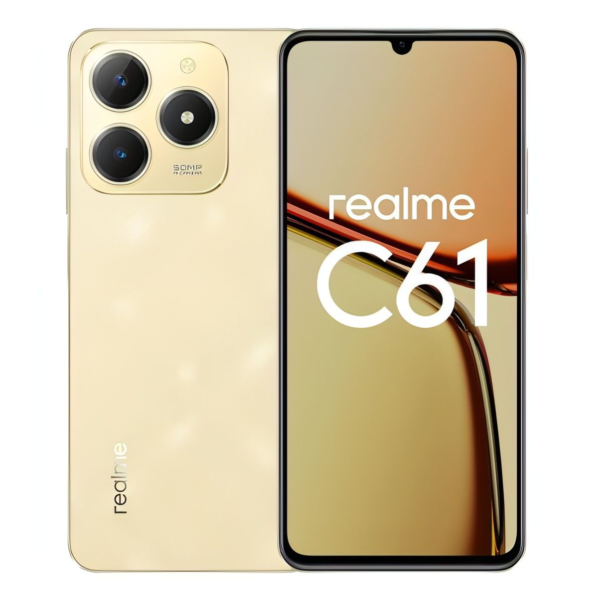 realme Смартфон С61 8/128GB Gold 8/128 ГБ, золотой