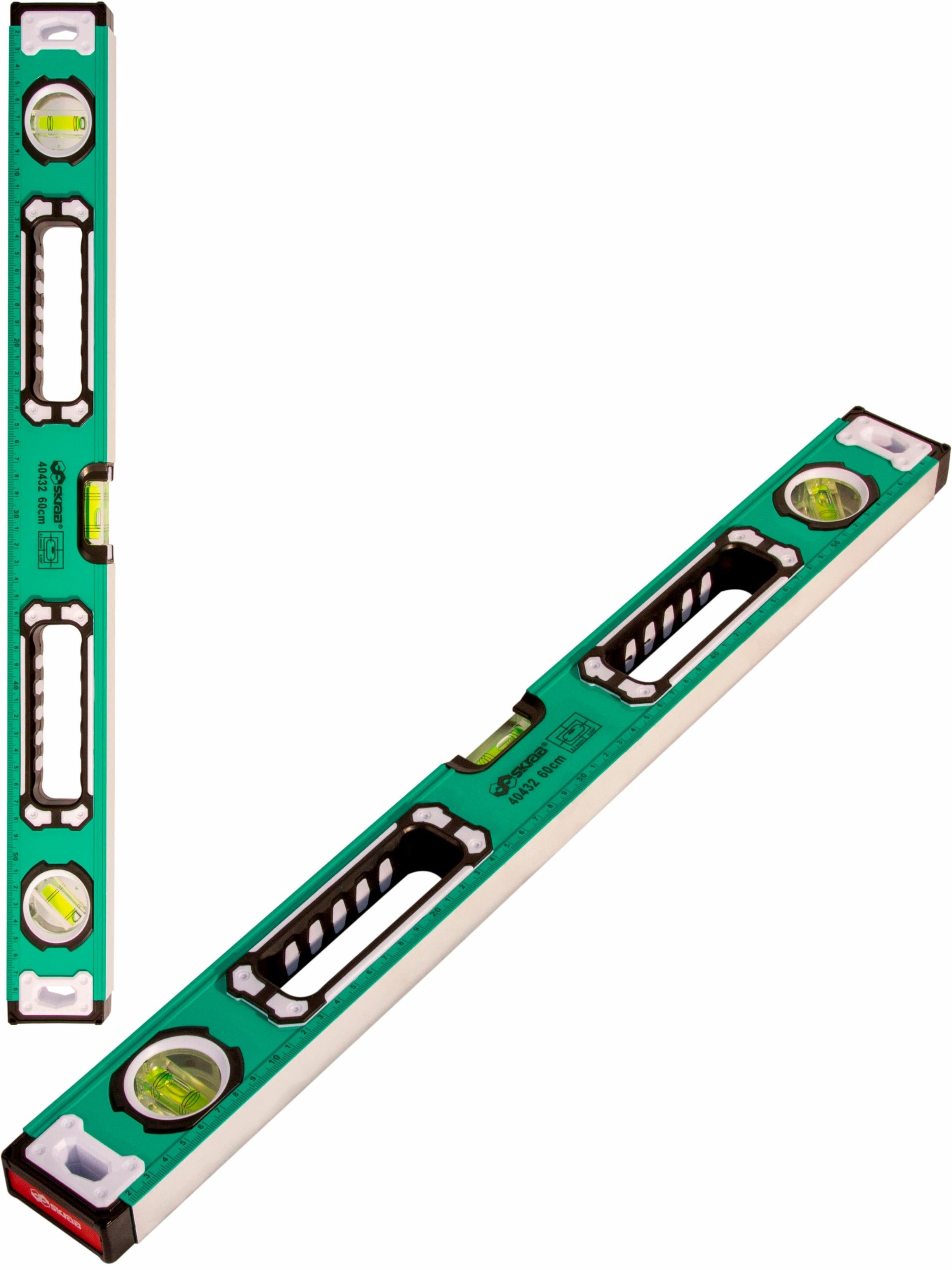 Skrab Уровень строительный брусковый 60 см, глазков: 3, 480 г