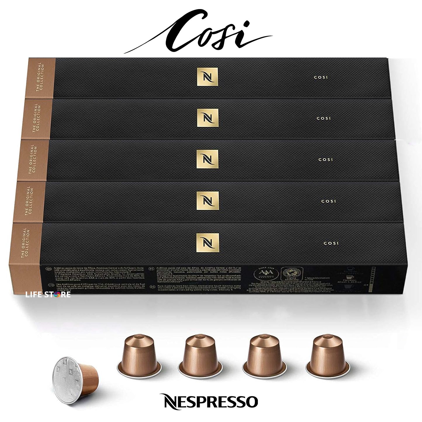 Кофе в капсулах Nespresso COSI, 50 шт. (5 упаковок)