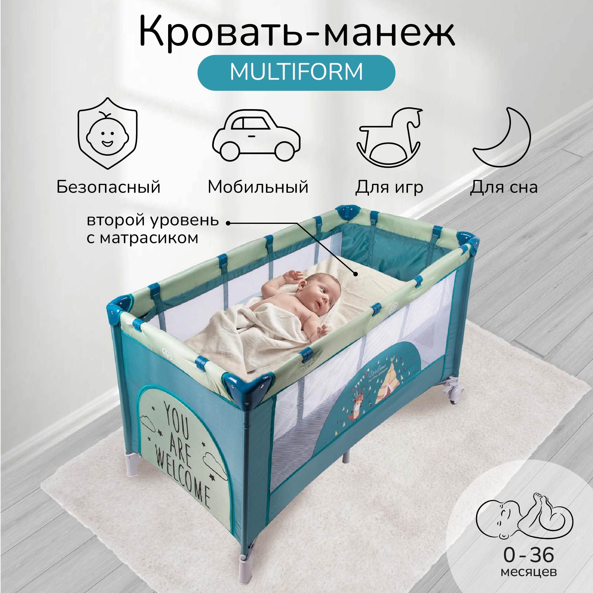 Как собрать манеж кровать amarobaby multiform