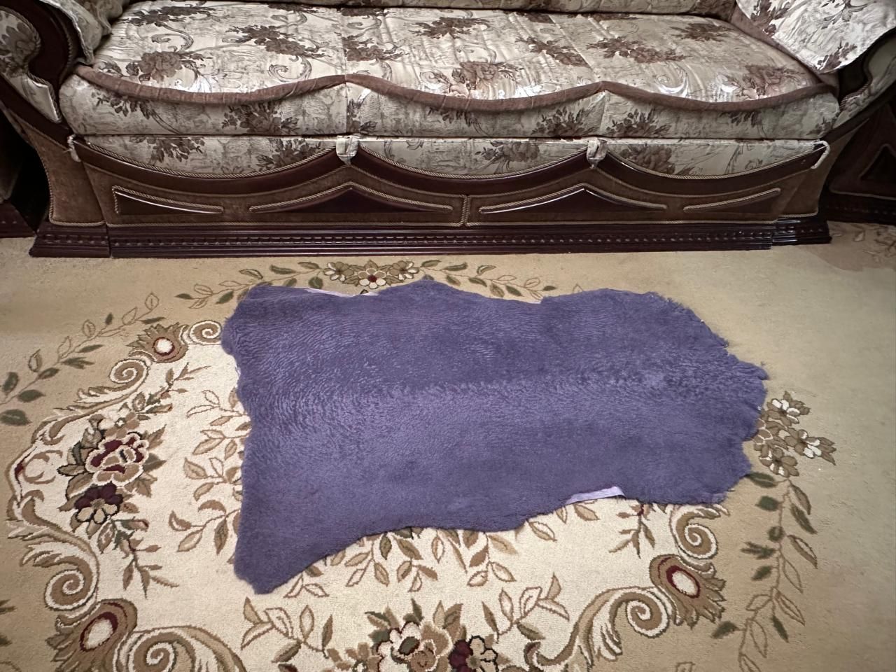 Натуральная овечья шкурка Букле