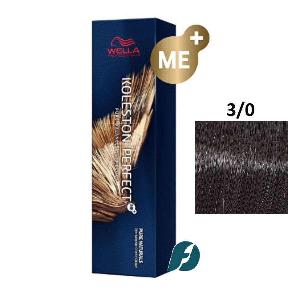 Wella Professionals Koleston Perfect ME+ 3/0 Краска для волос - Темно-коричневый натуральный, 60мл