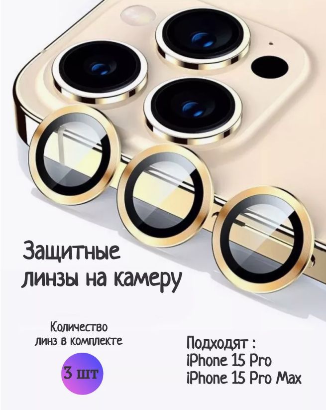 ЗащитныелинзыдлякамерыIPhone15proMaxиIPhone15pro