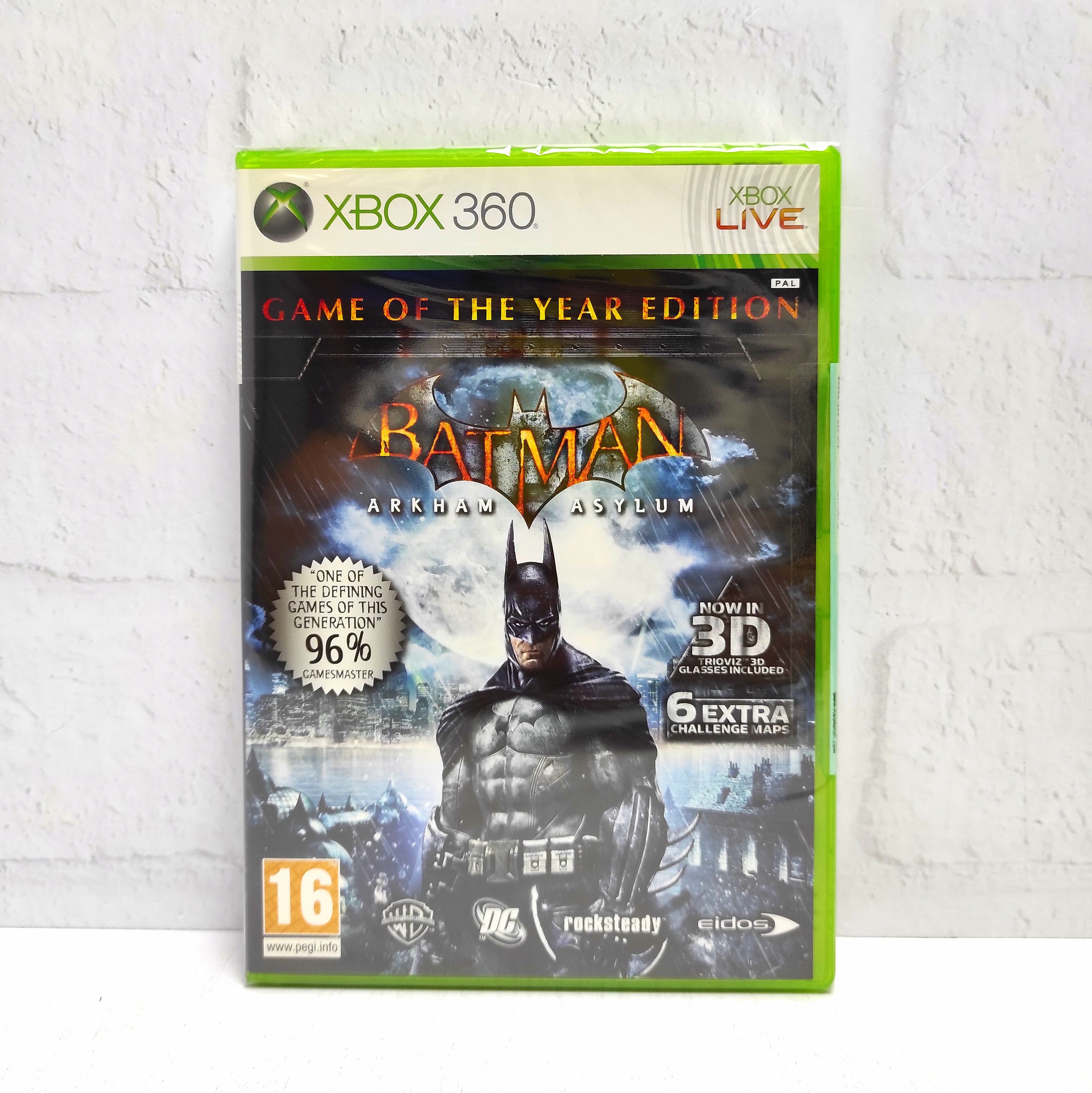 Batman Arkham Asylum GOTY ENG Видеоигра на диске Xbox 360