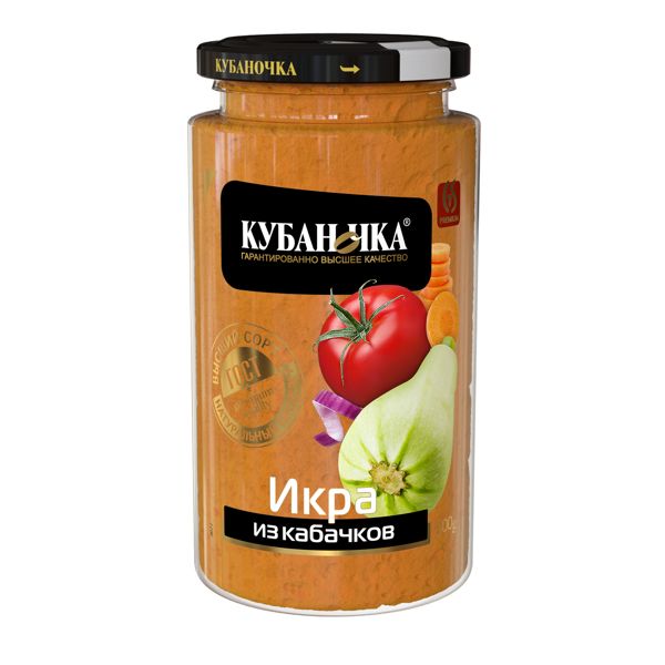 Икра из кабачков Кубаночка Гранд Стар с/б. 500 г