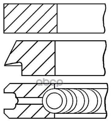 Кольца Поршневые Goetze арт. 0814080000