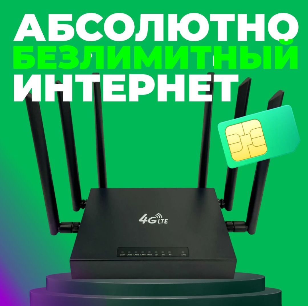 WifiроутерсБЕЗЛИМИТНОЙсимкартой,металлический.MIMO