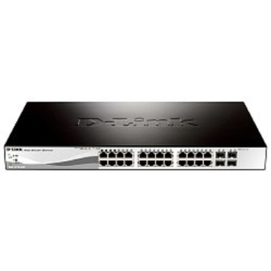 Коммутатор D-Link DGS-1210-28/ME/A2B гигабитный управляемый L2, 24xRJ45 1Гбит/с, 4xSFP