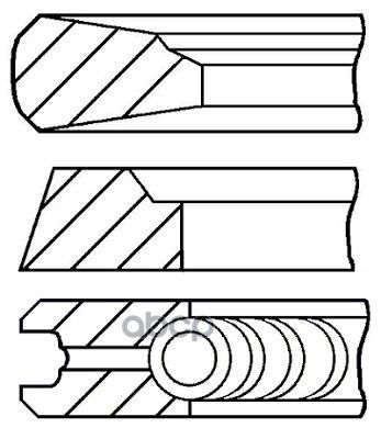 Кольца Dm 127.00 Std 2.385-3.5-3.5 1 Пор. Goetze арт. 0811210000