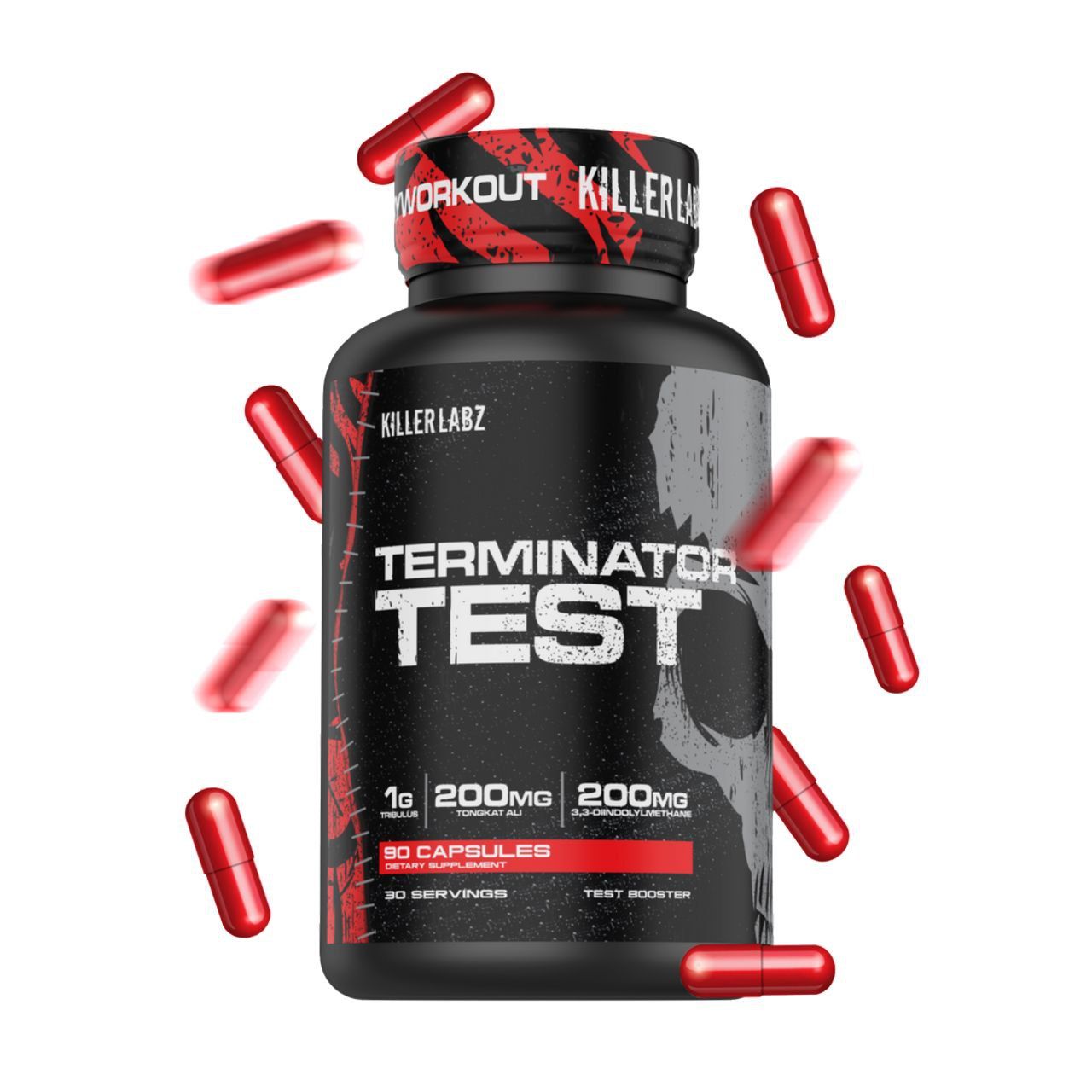 Terminator Test Description; Killer Labz; 30 порций, Средства для повышения тестостерона