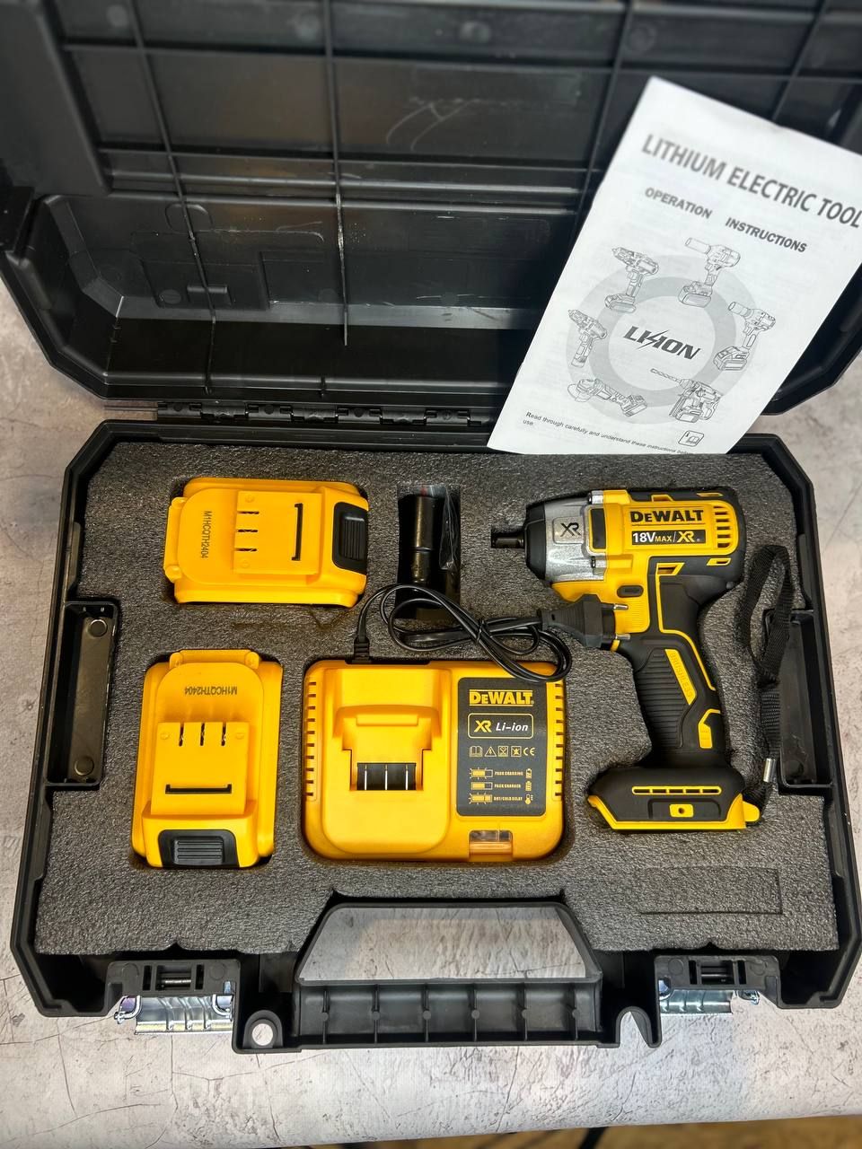 Гайковерт Dewalt 36V, От аккумулятора, 18В, 2 АКБ / Гайковерт Деволт