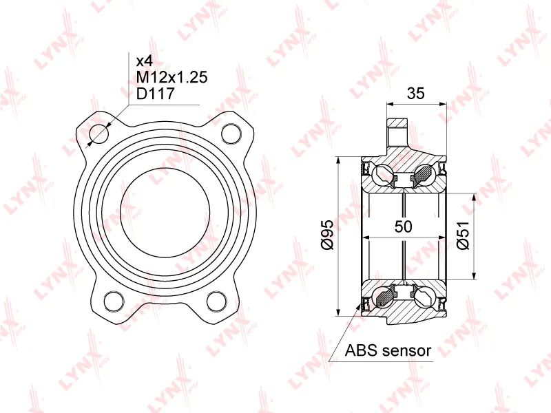 К-кт подшипника ступицы перед + задн./ VW Touareg 3.0D 10>