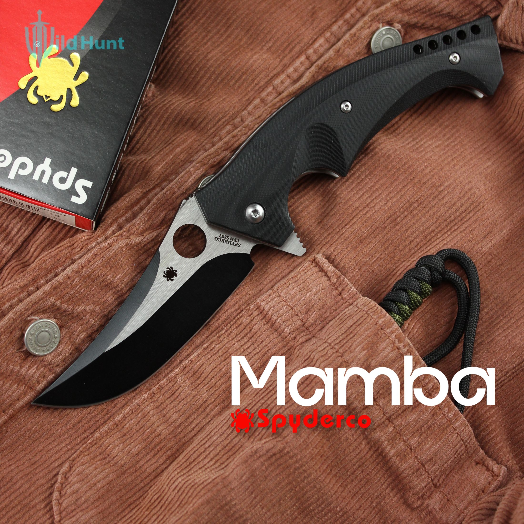 Туристический складной нож Spyderco Mamba