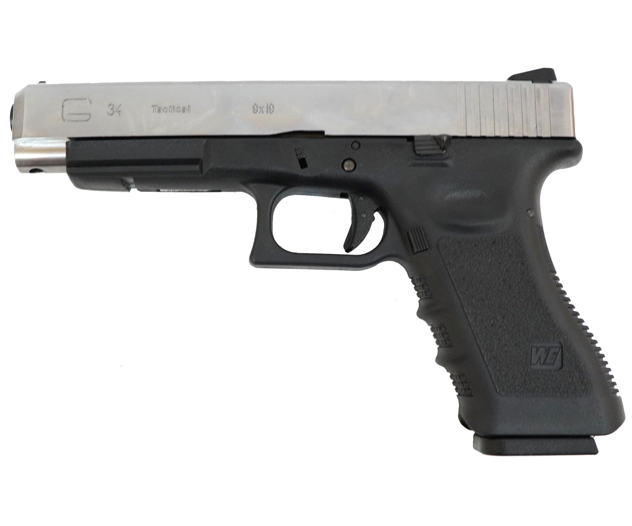 Страйкбольный пистолет WE Glock-34 Gen.3 Silver (WE-G008A-SV)