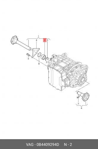 Шарикоподшипник, радиальный AUDI A4 2008-2012