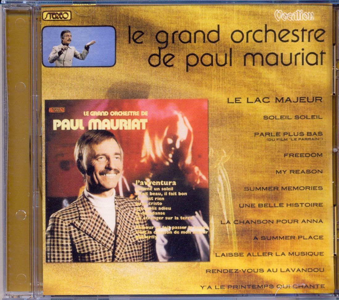 Компакт диск Paul Mauriat (2 in 1) - Lavventura & Le lac majeur + 2 bonus tracks 1972/73 г.