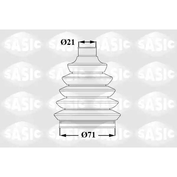 Пыльник ШРУСа внешний CITROEN C2/C3 1900019 Sasic 1900019
