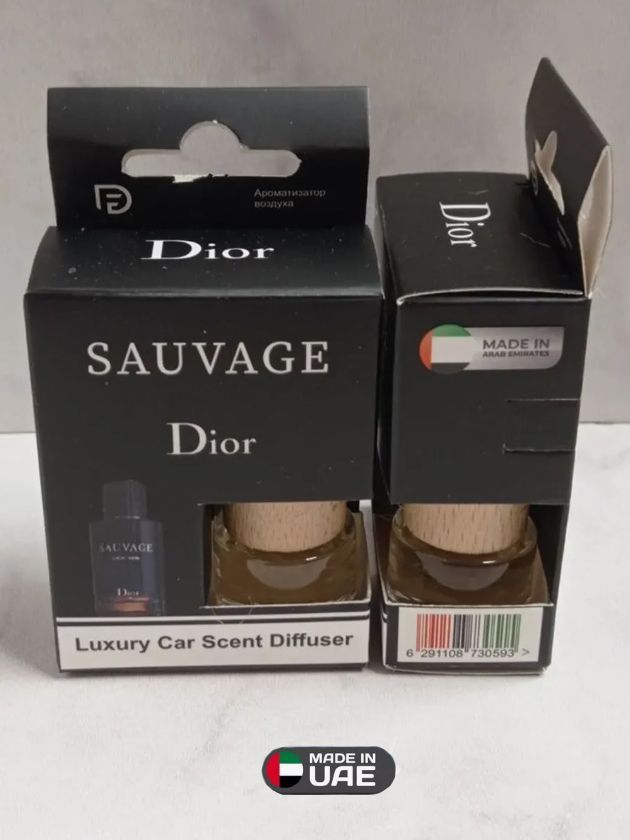 Туалетная вода Ароматизатор автомобильный, ОАЭ по мотивам Dior Sauvage Eau De Parfum, 8 мл