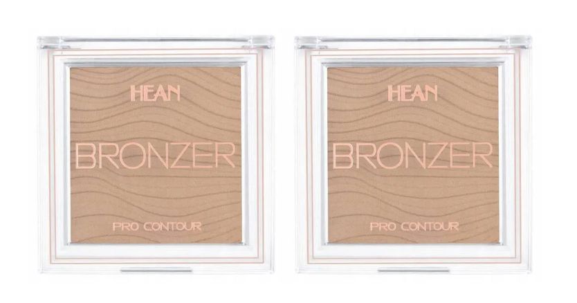 Hean Бронзер для лица Pro-Contour, тон 043 Hazelnut, 2 шт