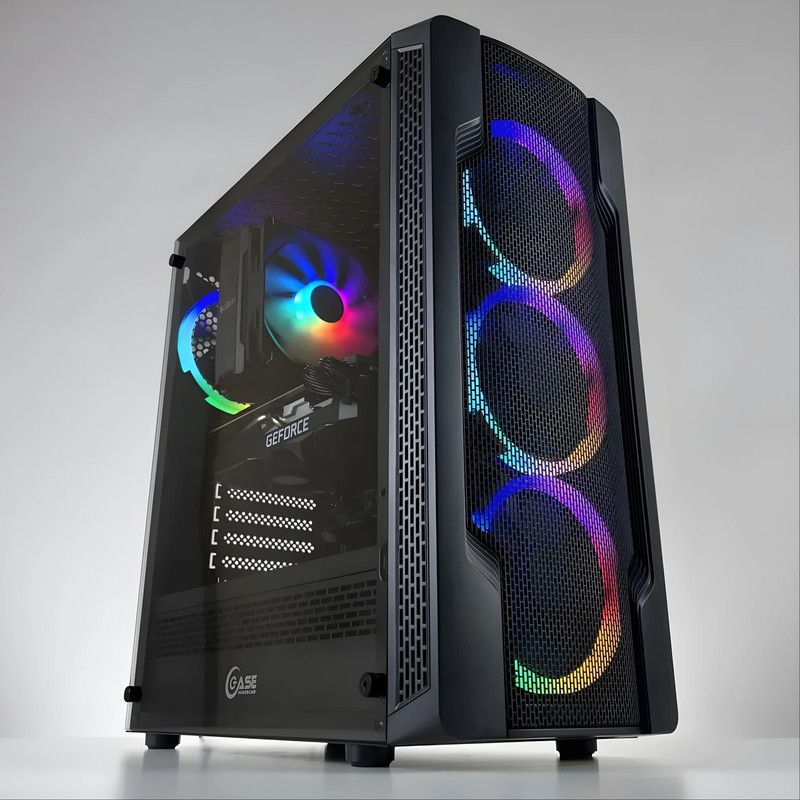 XtremePC Системный блок i5-10400F-2060S (Intel Core i5-10400F, RAM 16 ГБ, SSD 1024 ГБ, NVIDIA GeForce RTX 2060 SUPER (8 Гб), Windows 10 Pro), черный