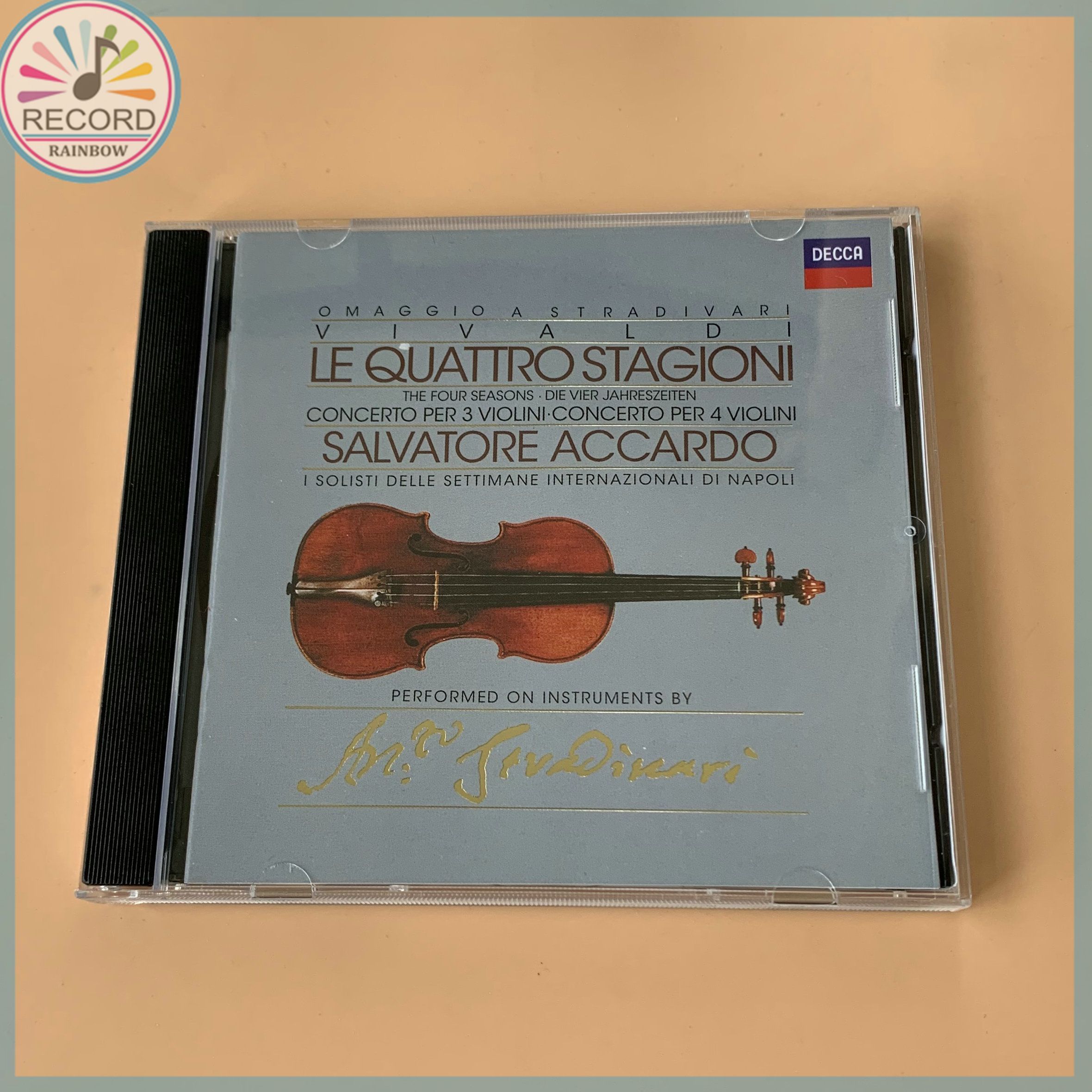 Salvatore Accardo Vivaldi Four Seasons 1987 CD настоящий Герметичная упаковка совершенно новый