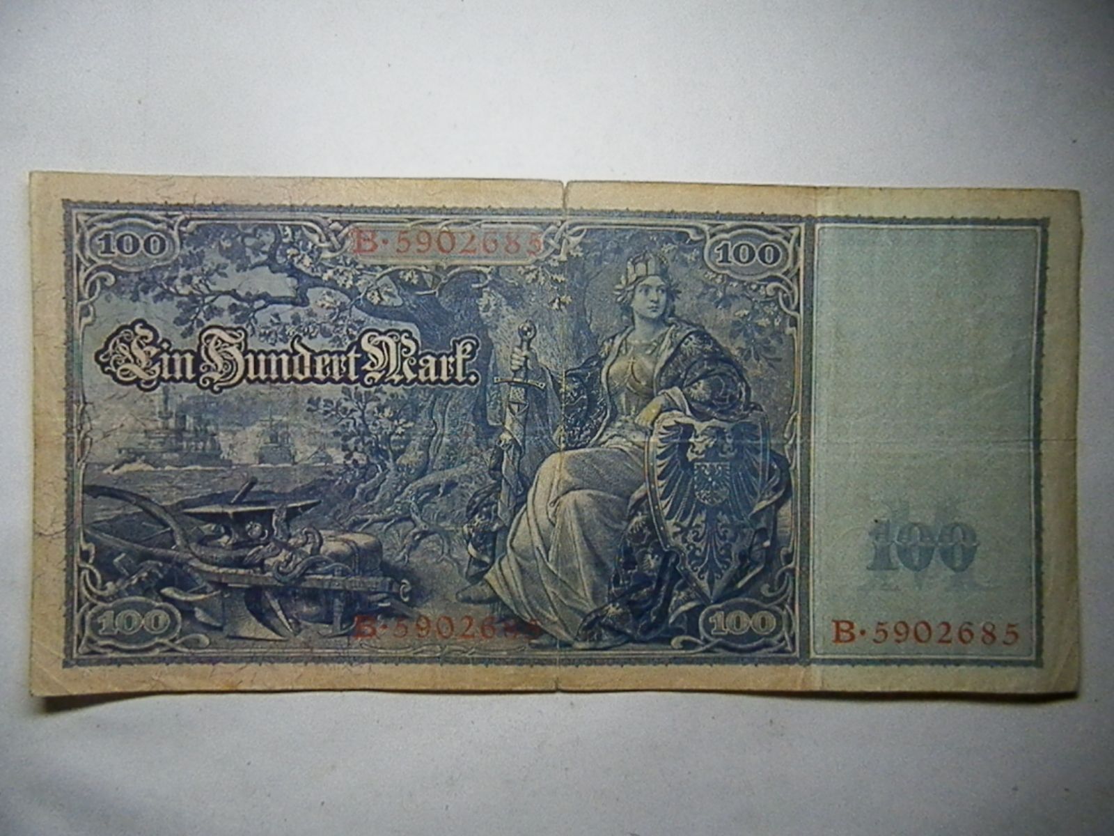 100 марок. Германия 1910