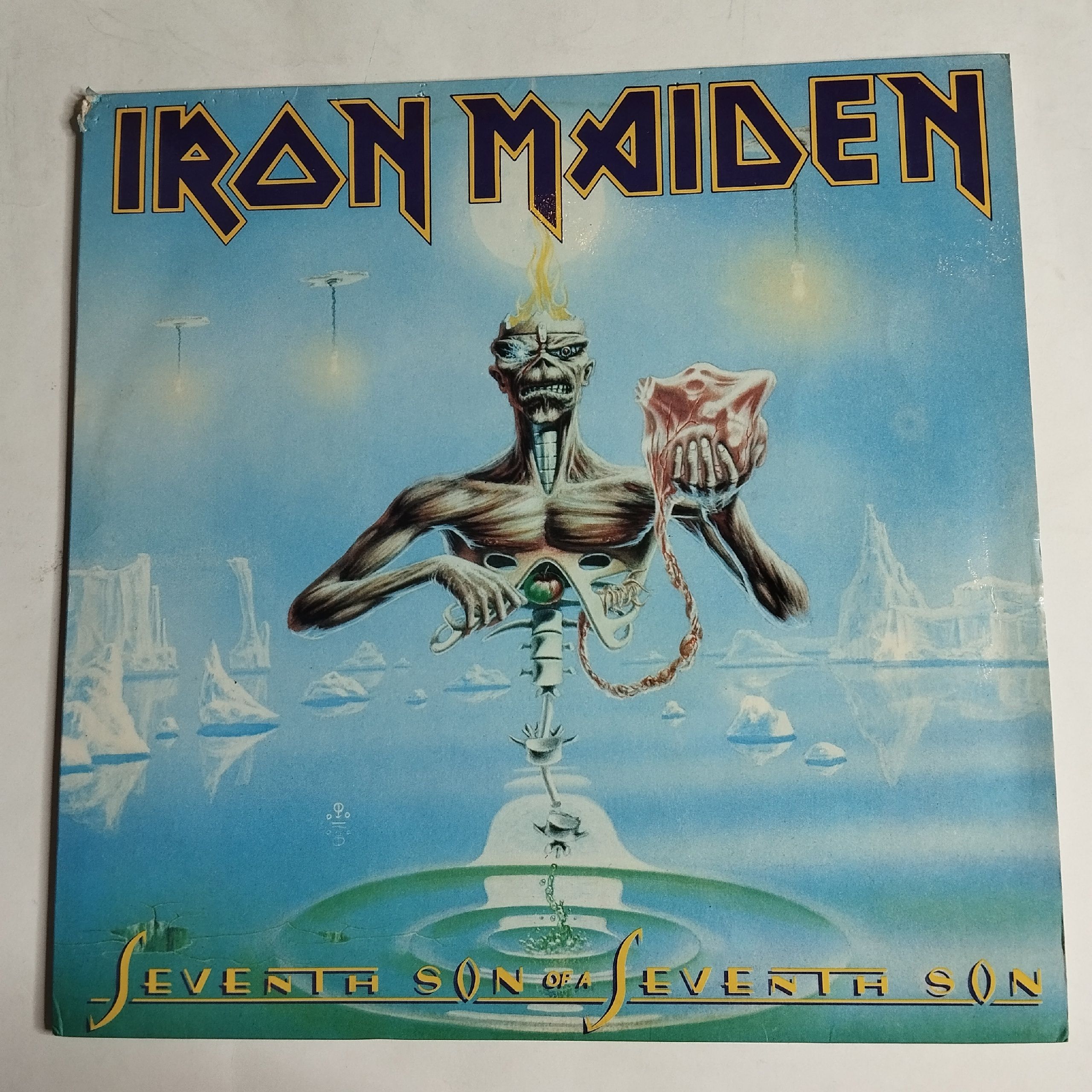 Винтажная виниловая пластинка LP Iron Maiden Seventh Son Of A Seventh Son (Россия 1993)