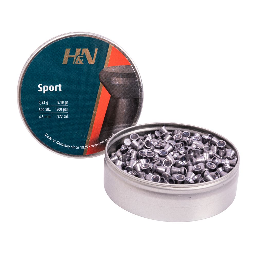 Пуля пневм. H&N Sport, гладк., 4,5 мм., 8,18 гран (500 шт.), 00020391