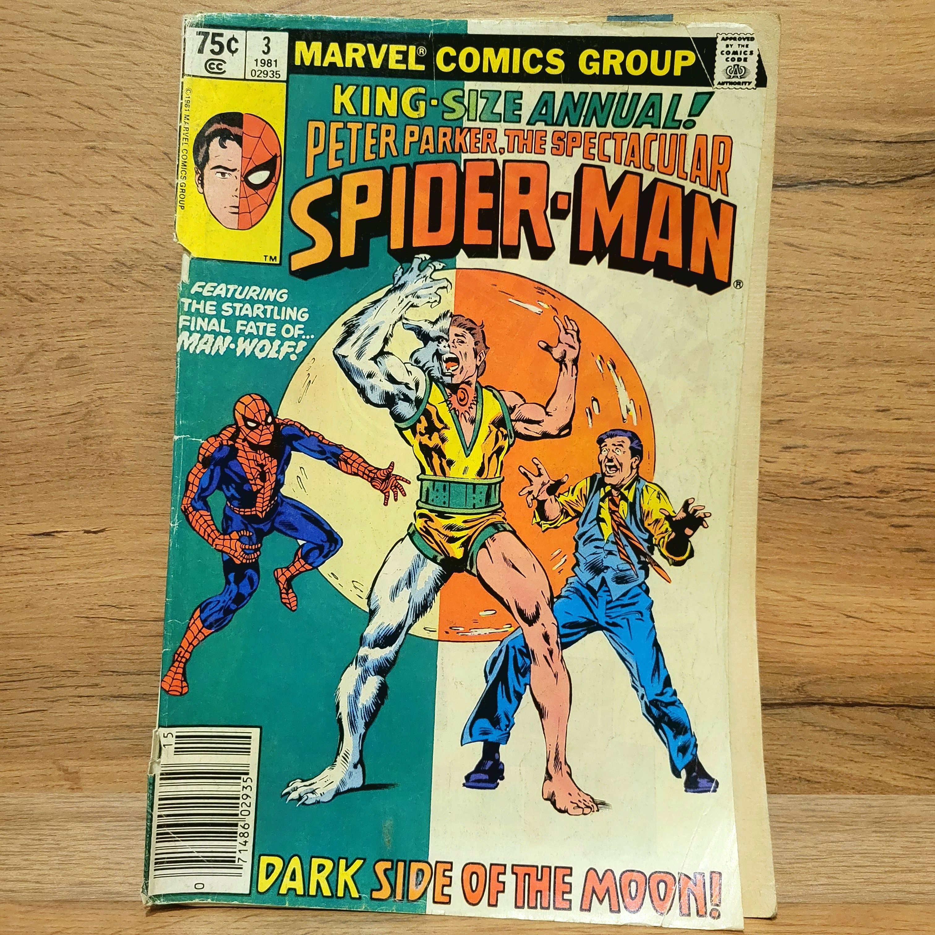 Раритетный Комикс Spectecular Spider Man Annual #3. 1981 Год. Плохое состояние. | Lee