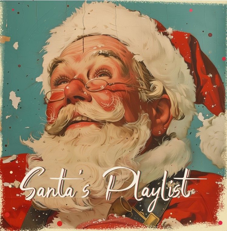 Новогодняя пластинка Santas Playlist. Черный винил. Новая виниловая пластинка, LP