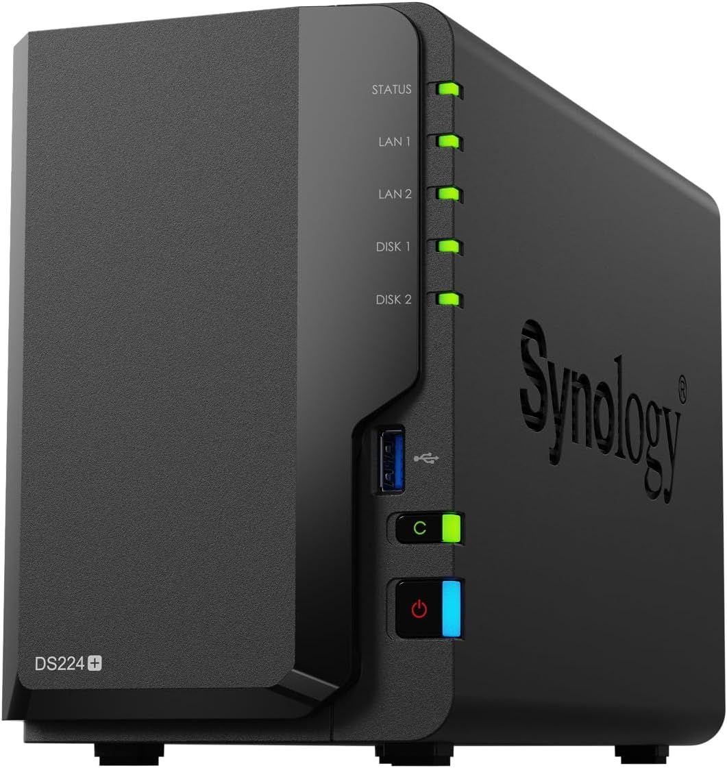 SYNOLOGYКомпьютерныйкорпус2-Bay,черный(SynologyDS224+)