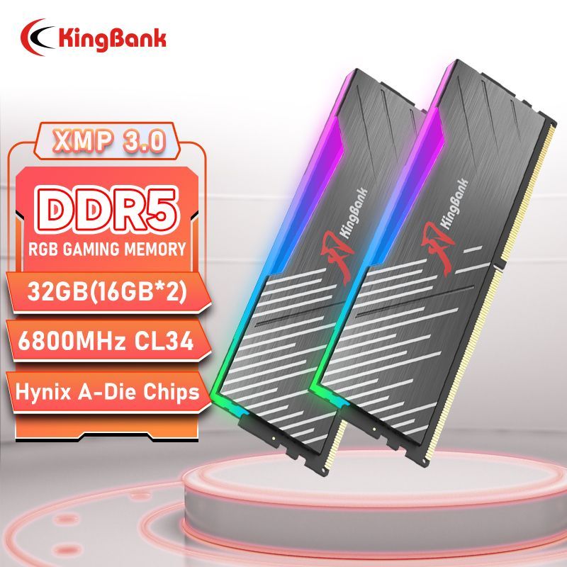 KingBankRGBEXPOXMPDDR56800МГц32ГБ(16ГБ*2)A-die