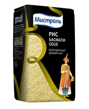 Рис МИСТРАЛЬ Басмати Gold , 500 г