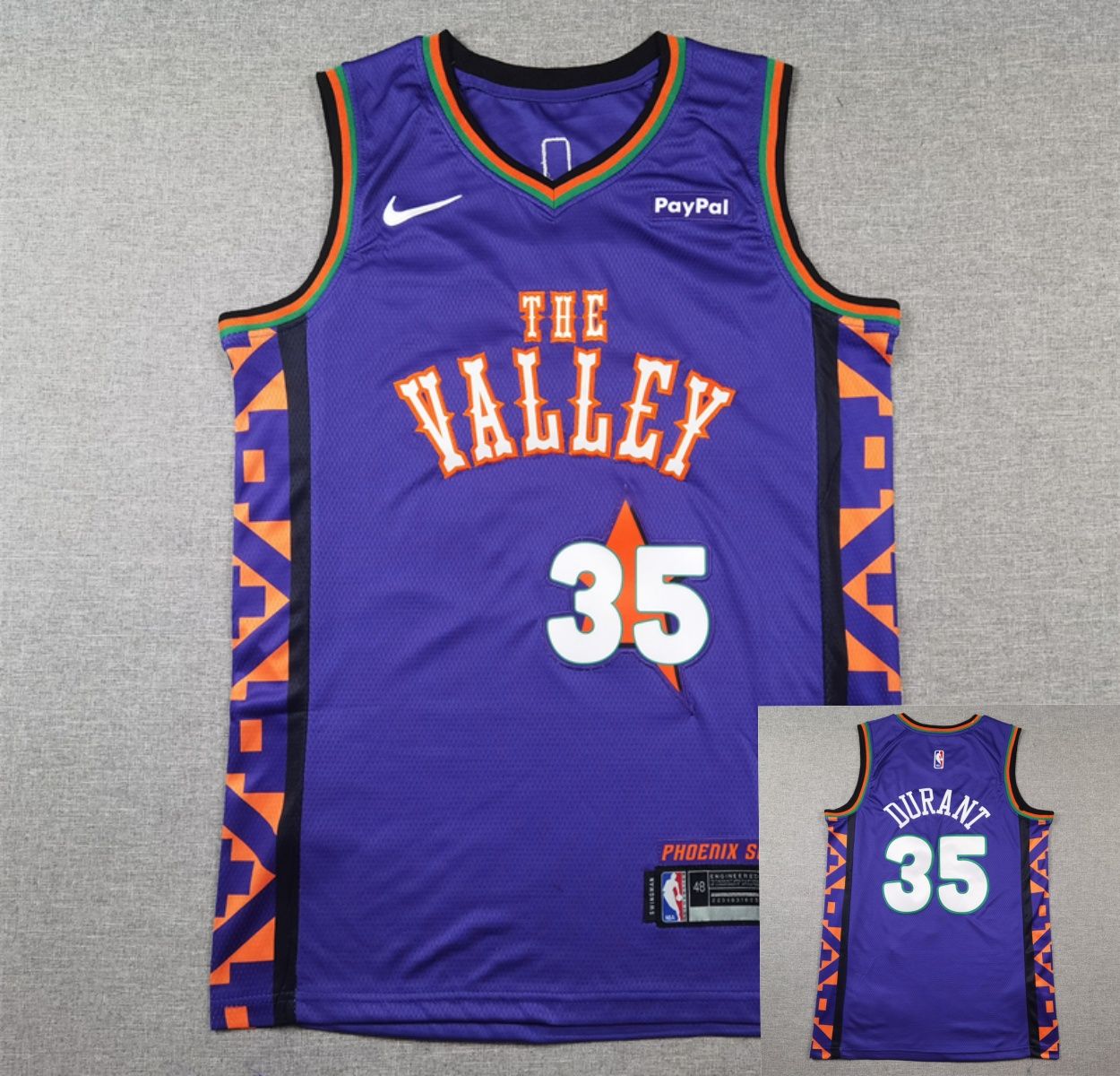 Форма баскетбольная NBA Jerseys Phoenix Suns Kevin Durant #35 Basketball jerseys баскетбольная майка Баскетбольный футболки жилет спортивная рубашка