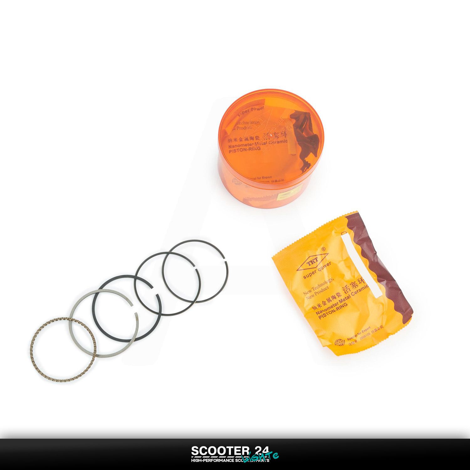 Кольца 139FMB на мопед Alpha / Delta (Альфа / Дельта / Орион Омакс) 139FMB 70 кубов .STD ( 47 /00) "TKT" стандартный