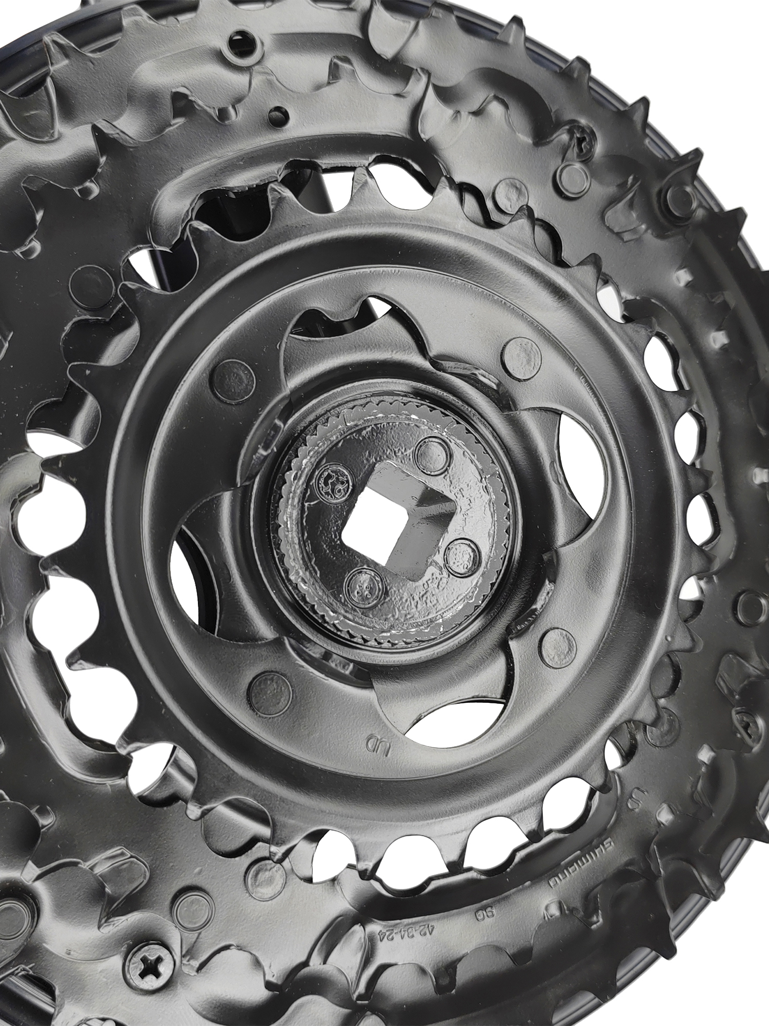 Shimano Шатуны для велосипедов FC-TY301, шатун 170 мм, под квадрат, звезды 42/34/24, с защитой, черный — Товары для велоспорта — фото 6
