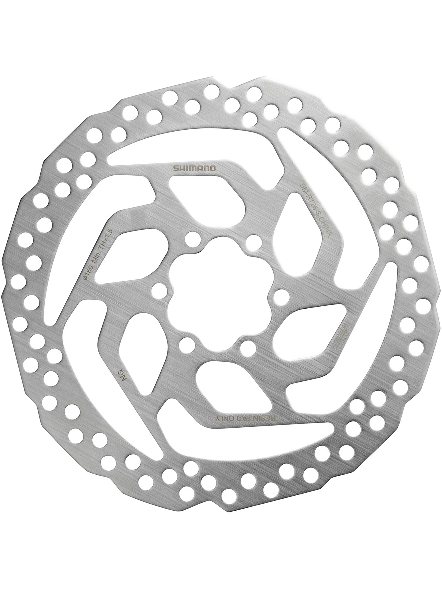 Shimano Тормозной диск для велосипеда SM-RT26-S ротор160 мм, с болтами и гроверами — Товары для велоспорта — фото 2