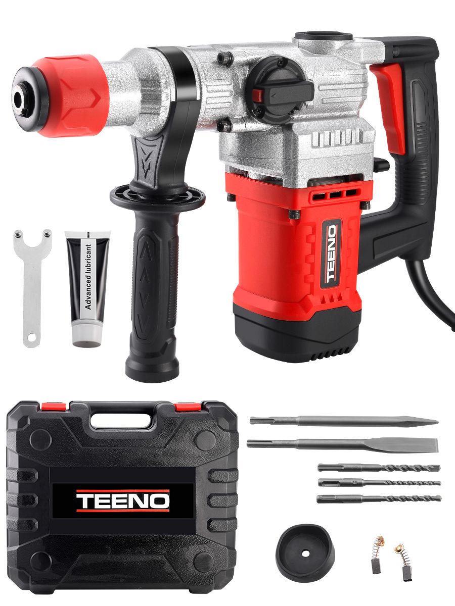 Перфораторэлектрический,4.5Дж,1600Вт,SDSPLUS,наборбуров,пластиковыйкейс