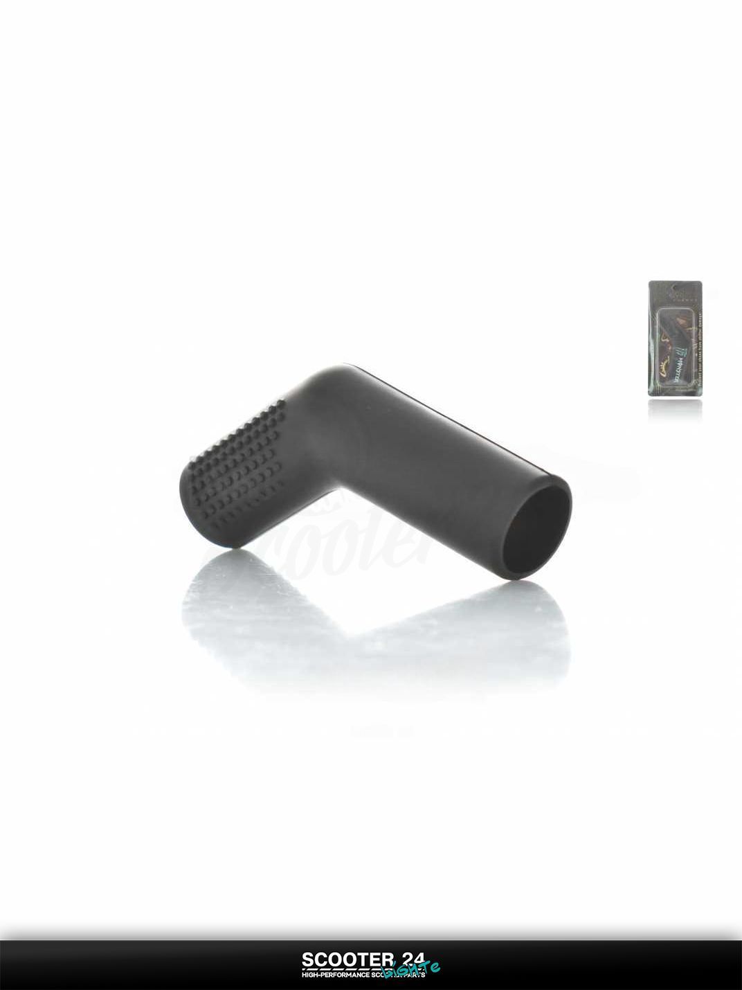 Накладка ножки переключения передач мото силикон, косая "MONSTER" (черная) на мотоцикл / мопед