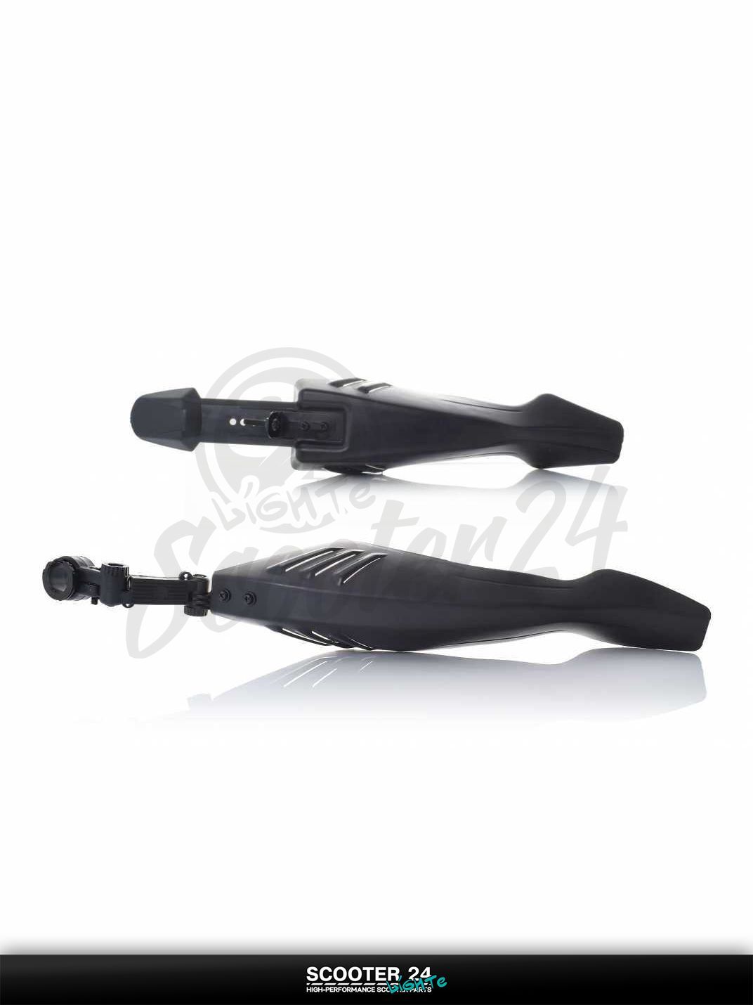 Крылья брызговики для велосипедов пластмасс (черные, жабры) #DNB-007 универсальные