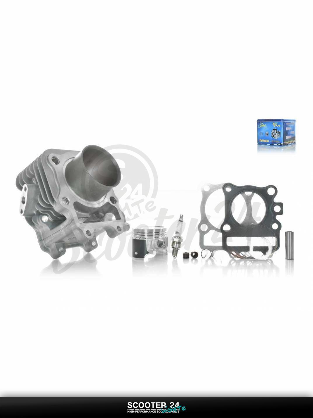 Поршневая группа (ЦПГ) на скутер Yamaha VECSTAR AN 125 D52 / Ямаха Векстар, p14, h69 тефлон