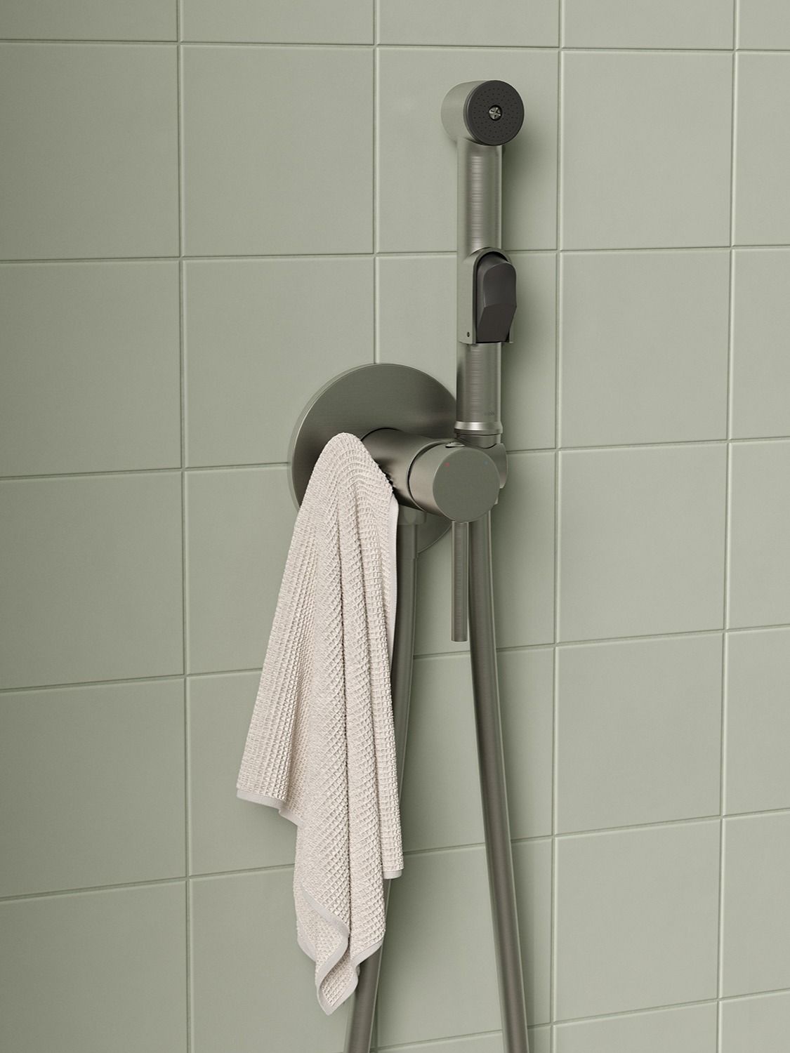 Фото товара на маркетплейсе ozon Гигиенический душ со смесителем, сатин, IDDIS, Axes, 003BNR0i08