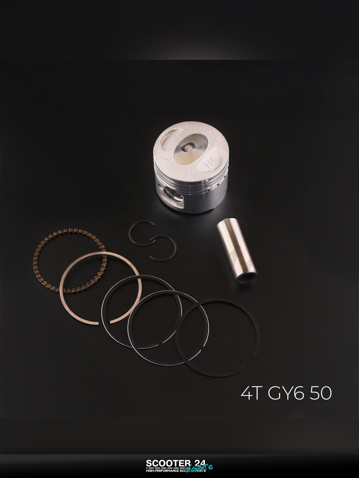 Поршень на китайский скутер 4Т GY6 с двигателем 50 .STD ( 39,00) "BEEZMOTO"