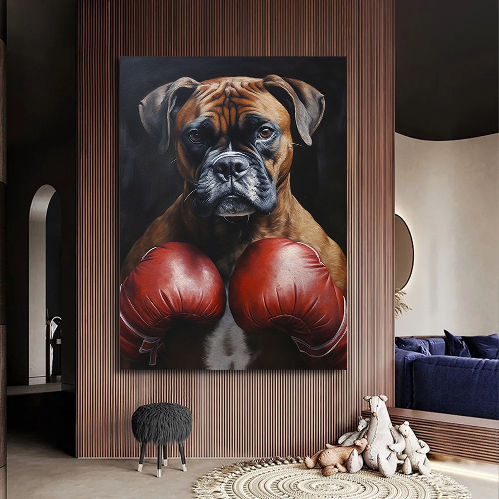 Картина немецкий боксёр, 30х40 см. #1