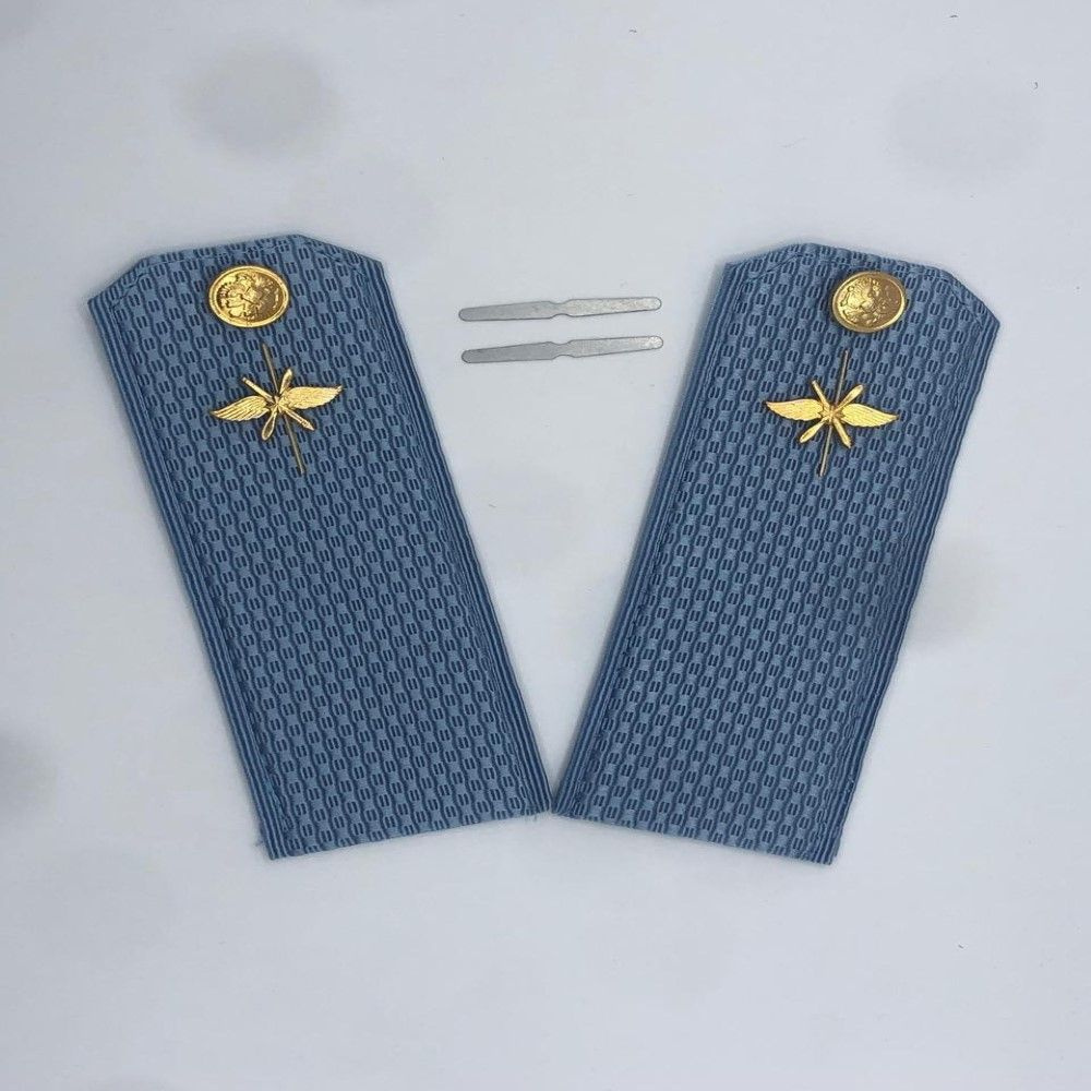 Погоны ВС РФ ( ВВС, ВКС голубые на рубашку ) - рядовой - купить с ...