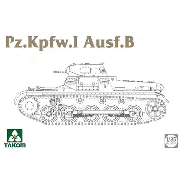 TAKOM 2145B 1/35 Pz.Kpfw.I Ausf.B Пластиковый модельный комплект ...