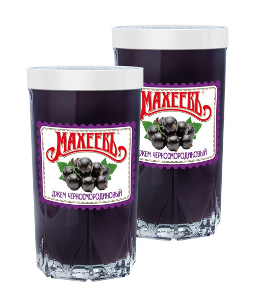 Джем МАХЕЕВ черносмородиновый в стакане 400 гр х 2 шт - купить с ...