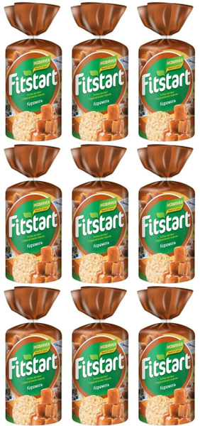 Fitstart Хлебцы рисовые Карамель, 100 гр, 9 шт - купить с доставкой по ...